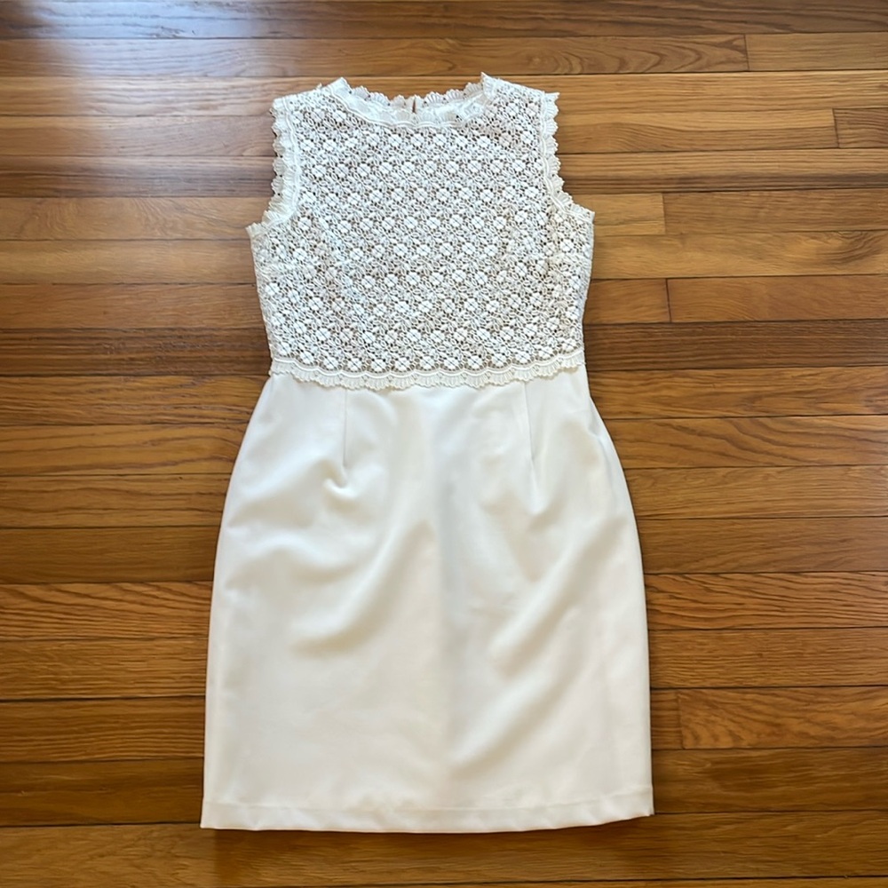 Cream mini dress